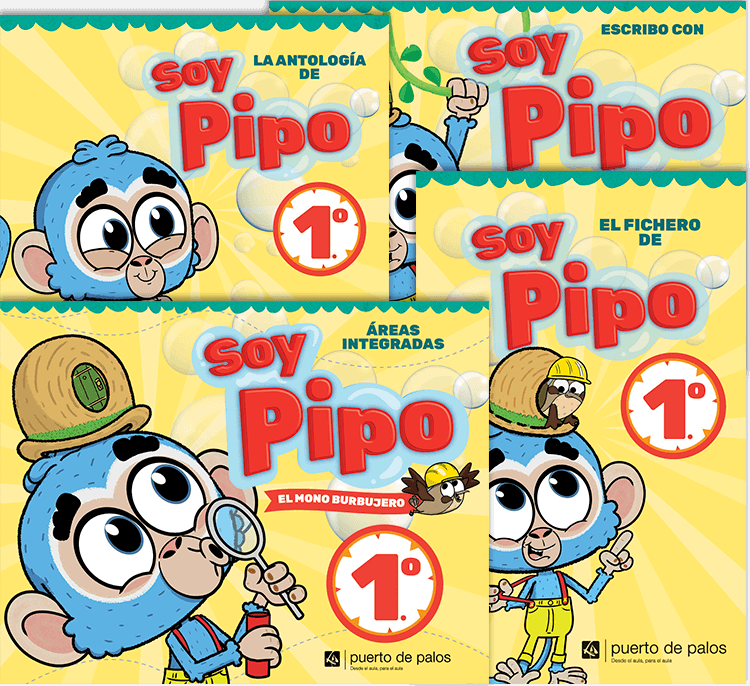 Tapas del libro y complementos de Soy Pipo 1